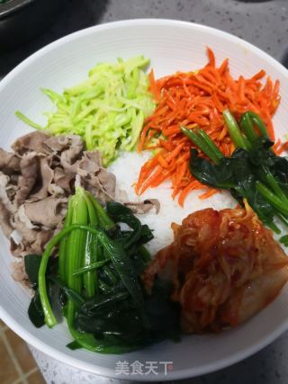 韓式拌飯的做法步驟：10