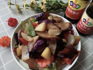 家常地三鮮的做法步驟：15