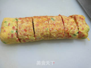 火腿腸厚蛋燒的做法步驟：11