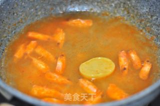 蒜香鮮蝦白醬意大利面的做法步驟：6