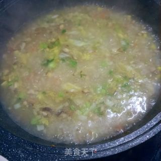 肉丁時蔬玉米粥的做法步驟：16