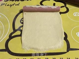 可可愛愛の小花香腸面包，造型簡單還好看！的做法步驟：7