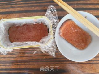 午餐肉飯團的做法步驟：9