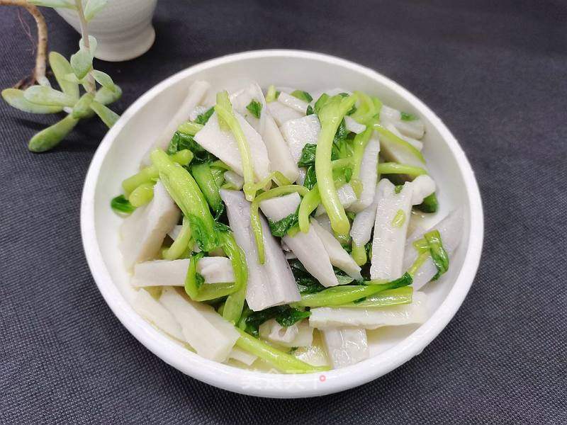 素炒藕條 (素菜)的做法