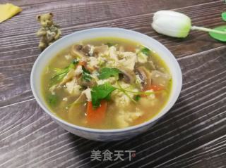 蘑菇蛋花湯的做法步驟：6