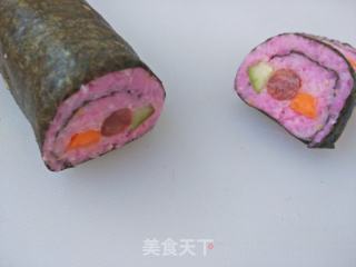 臘腸山藥水果壽司的做法步驟：7