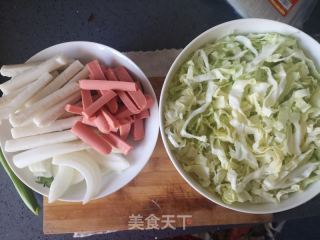 辣炒年糕的做法步驟：1