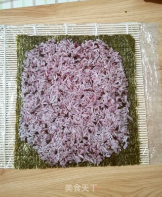 紫米壽司的做法步驟：3