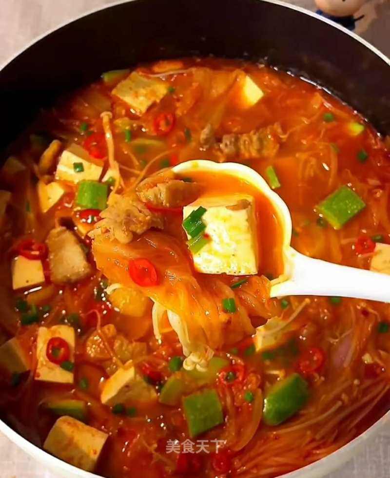 韓式泡菜豆腐湯的做法