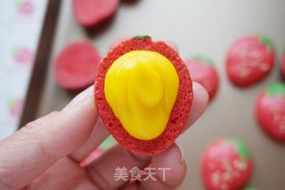 法式草莓馬卡龍的做法步驟：19