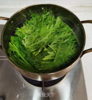 白灼茼蒿的做法步驟：6