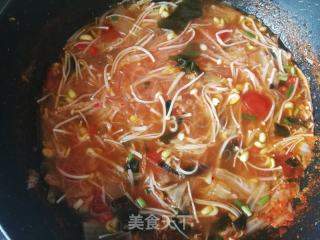 海帶芽泡菜粉絲湯的做法步驟：11