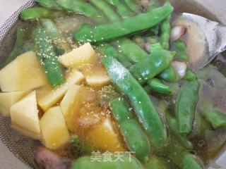 速凍豆角燉土豆的做法步驟：5