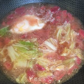 荷包蛋蔬菜貓耳朵湯的做法步驟：6
