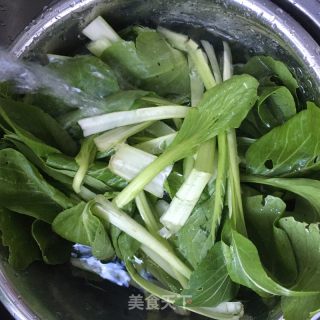 蠔油大青菜的做法步驟：1