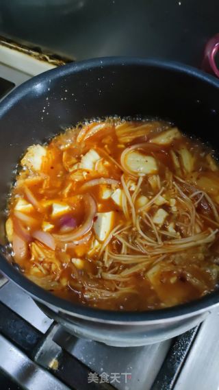 泡菜豆腐湯的做法步驟：13