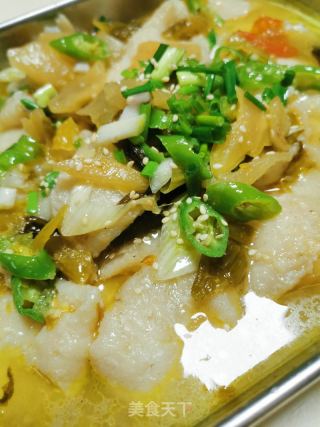 快手金湯酸菜魚的做法步驟：16