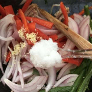 肉絲老虎菜的做法步驟：14