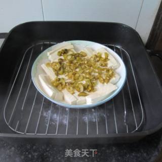 酸辣椒蒸豆腐的做法步驟：6