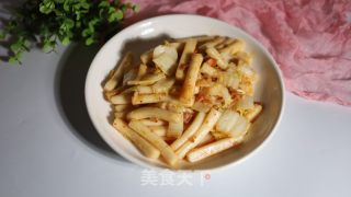 泡菜炒年糕的做法步驟：8