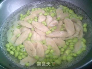 榨菜絲毛豆炒面筋的做法步驟：5