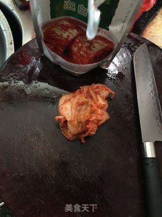 泡菜炒飯的做法步驟：4