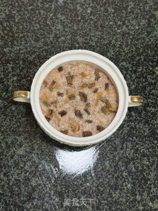 羊肚菌蒸肉餅的做法步驟：9