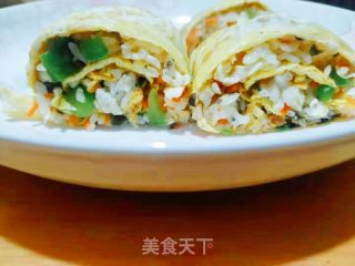 “米飯”蛋卷壽司的做法步驟：16