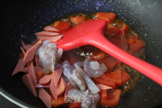 番茄蝦仁意大利面的做法步驟：7