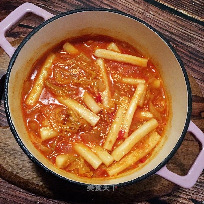 韓式辣醬燴年糕的做法