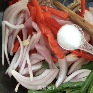 肉絲老虎菜的做法步驟：12