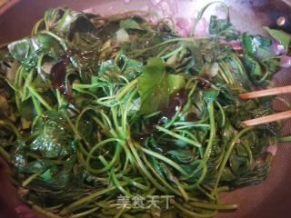 紅蔥頭炒薯葉的做法步驟：6
