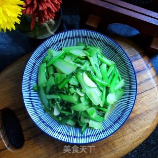 蠔油大青菜的做法步驟：8