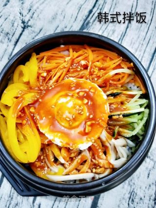 韓式拌飯的做法步驟：13