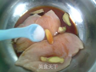 油煎雞胸肉的做法步驟：5