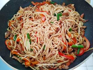 揚州干絲炒肉絲的做法步驟：15
