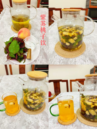 消食清口氣的紫蘇桃子飲的做法步驟：2