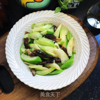 絲瓜炒羊肚菌的做法步驟：11
