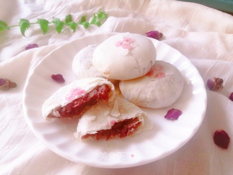 玫瑰花餅的做法