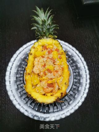 蝦仁菠蘿炒飯的做法步驟：11