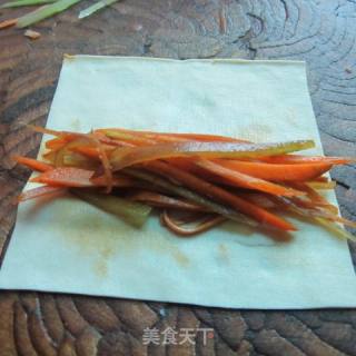蠔油豆皮卷的做法步驟：4