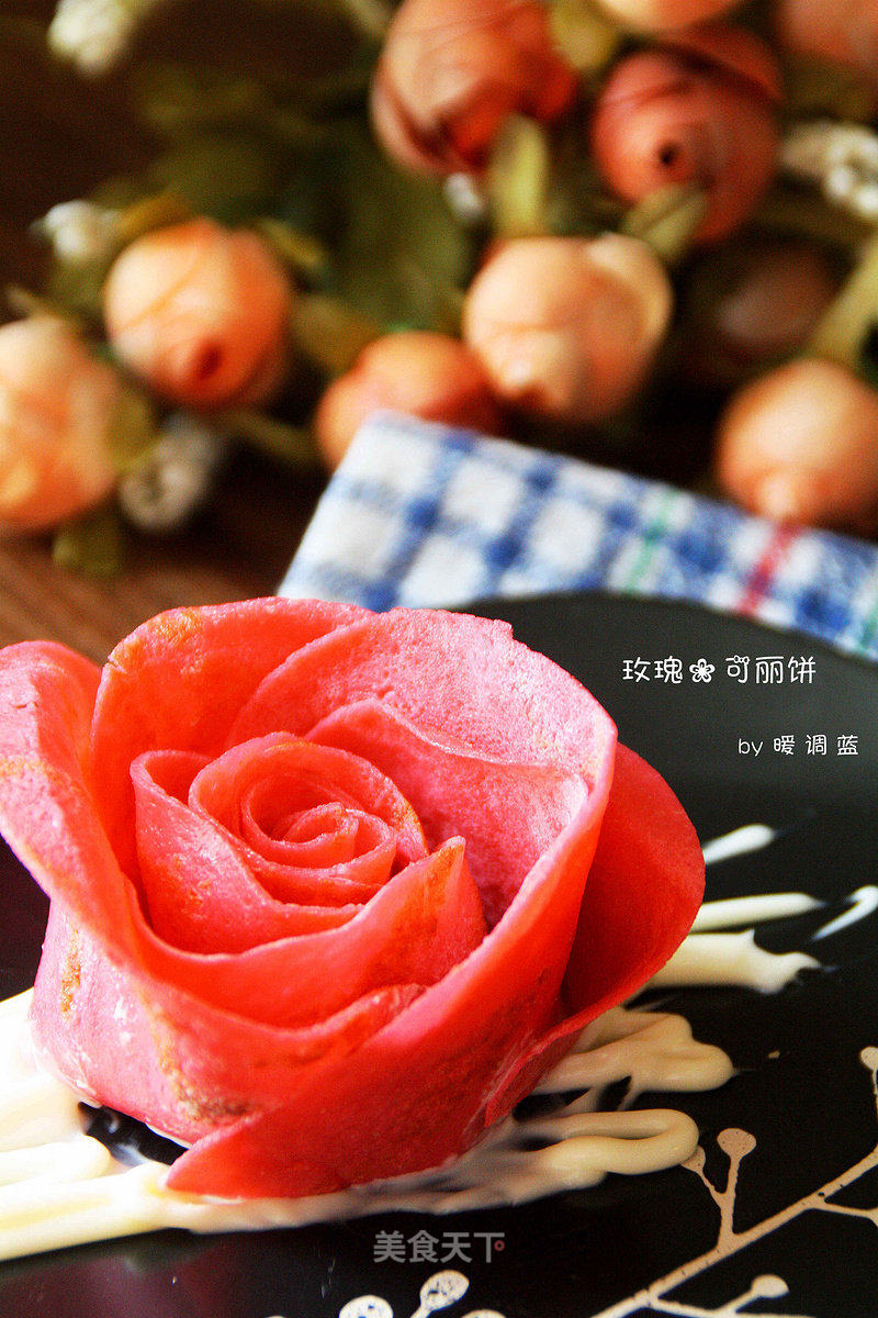 【玫瑰花可麗餅】： 予人玫瑰手有余香的做法