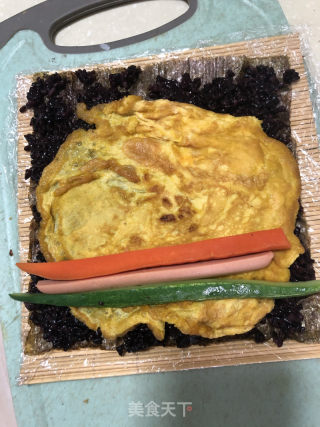 黑米蛋卷壽司的做法步驟：7