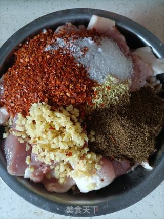 自制四川麻辣香腸的做法步驟：4