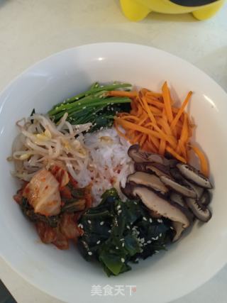 韓式拌飯的做法步驟：7