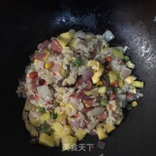 菠蘿飯的做法步驟：10
