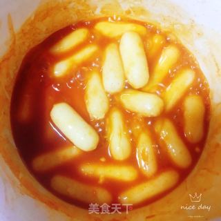 韓式辣醬炒年糕的做法步驟：7