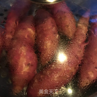清蒸紅心番薯的做法步驟：3