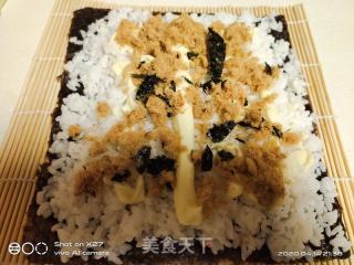 榨菜肉松蝦片壽司的做法步驟：6