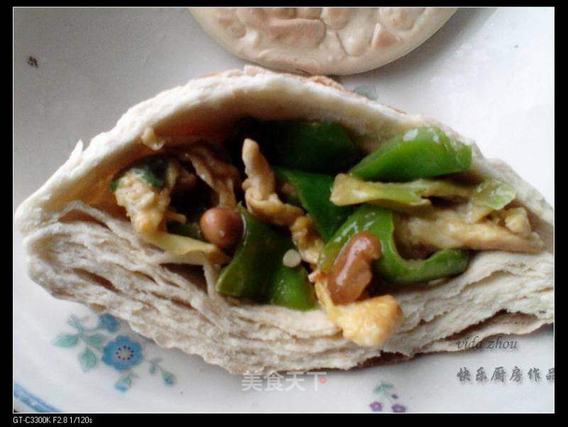 燒餅夾菜的做法
